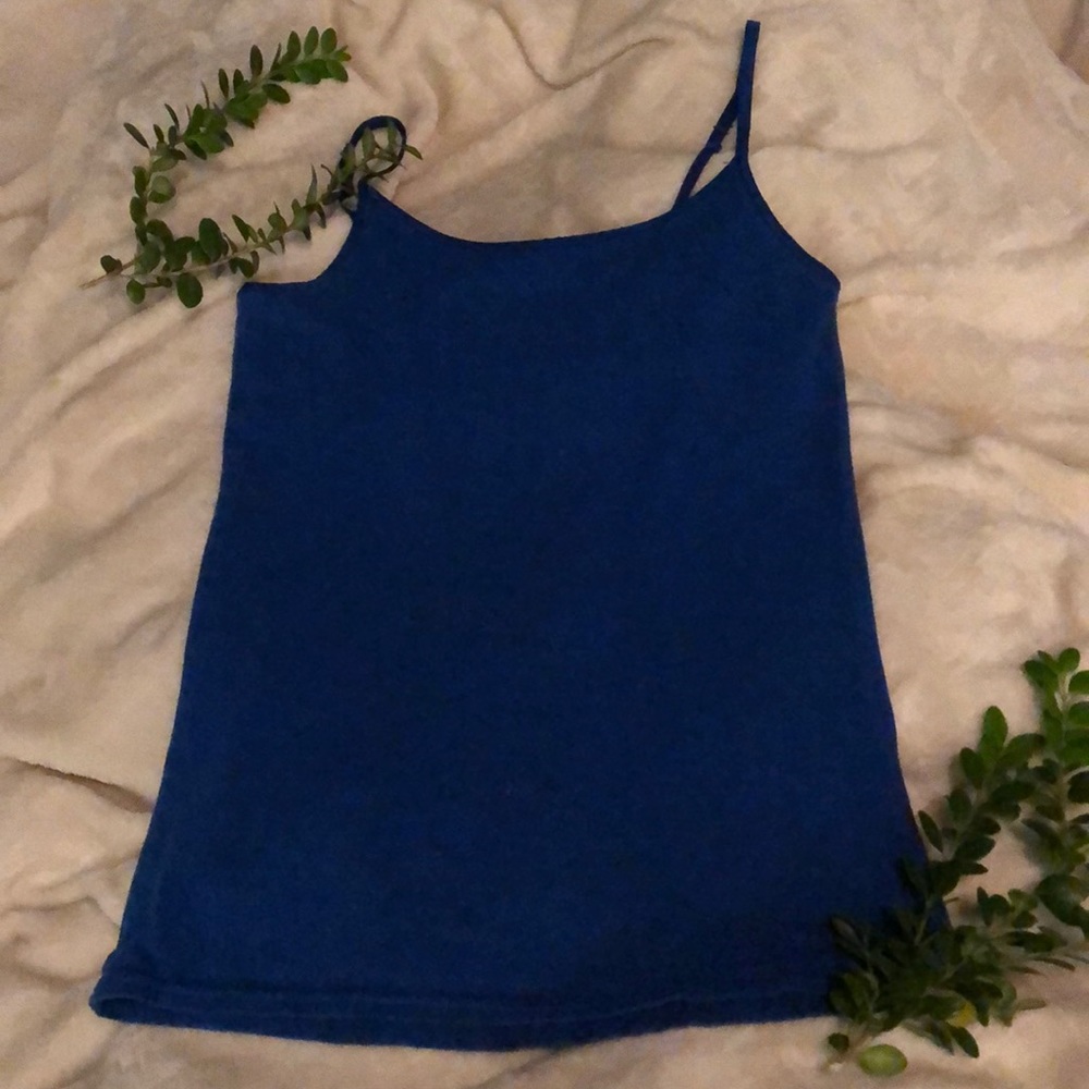 Justice Girls Blue Spaghetti Strap Tank Top Cami